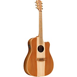 Cole Clark Fat Lady 2 Series Australian Eco Redwood/Blackwood Dreadnought Acoustic-Electric Guitar Natural