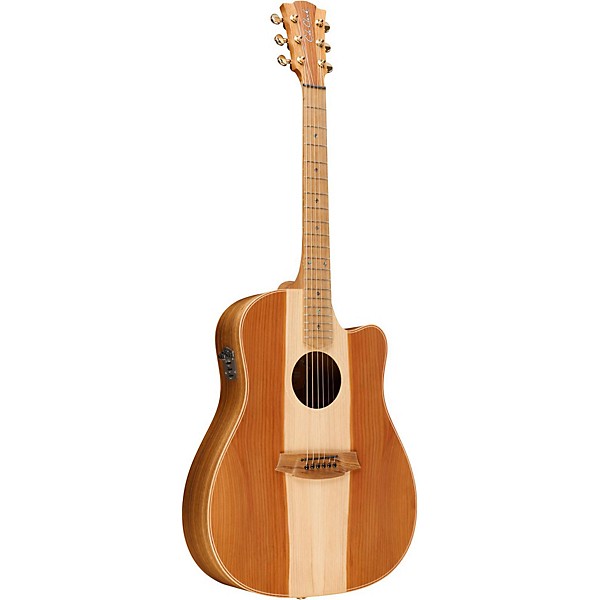 Cole Clark Fat Lady 2 Series Australian Eco Redwood/Blackwood Dreadnought Acoustic-Electric Guitar Natural