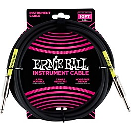 Ernie Ball Straight Instrument Cable - Black 20 ft. Ernie Ball Straight Instrument Cable - Black 10 ft.