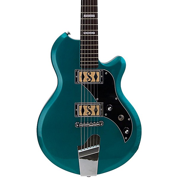 Open Box Supro Westbury Electric Guitar Level 2 Turquoise Metallic 190839231864