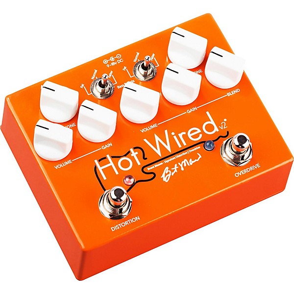 Open Box Wampler Hot Wired V2 Brent Mason Signature Overdrive Distortion Pedal Level 1