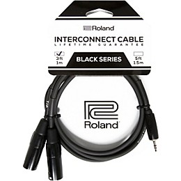 Roland Interconnect Cable-3.5mm-Dual XLR (Male) 3 ft.