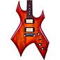 B.C. Rich Warlock Neck Through with Dimarzios Electric Guitar Cherry Red Sunburst thumbnail
