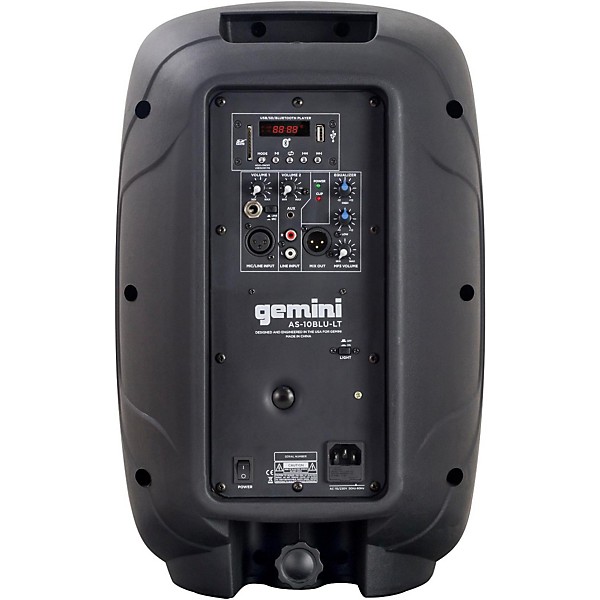 Open Box Gemini AS-10BLU-LT 10 in. Powered Bluetooth Speaker with LED Lights Level 1
