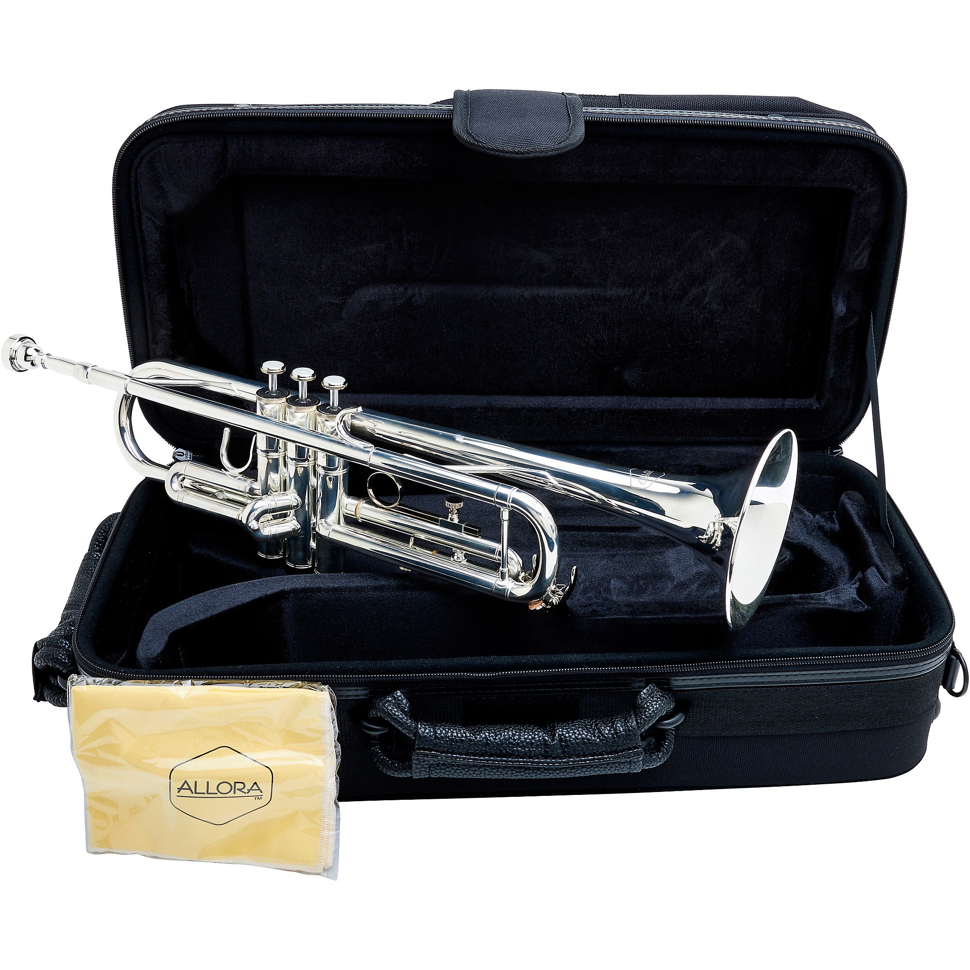 Open Box Allora ATR-250 Student Series Bb Trumpet Silver