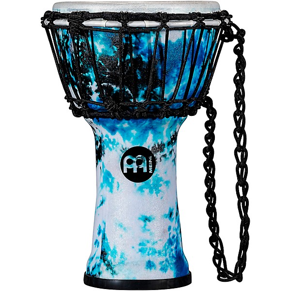 MEINL Synthetic Compact Junior Djembe - Galactic Blue Tie Dye
