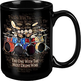 Taboo Most Drums Win Black Mug 15 oz