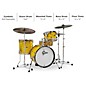 Gretsch Drums Catalina Club Jazz 4-Piece Shell Pack Yellow Satin Flame