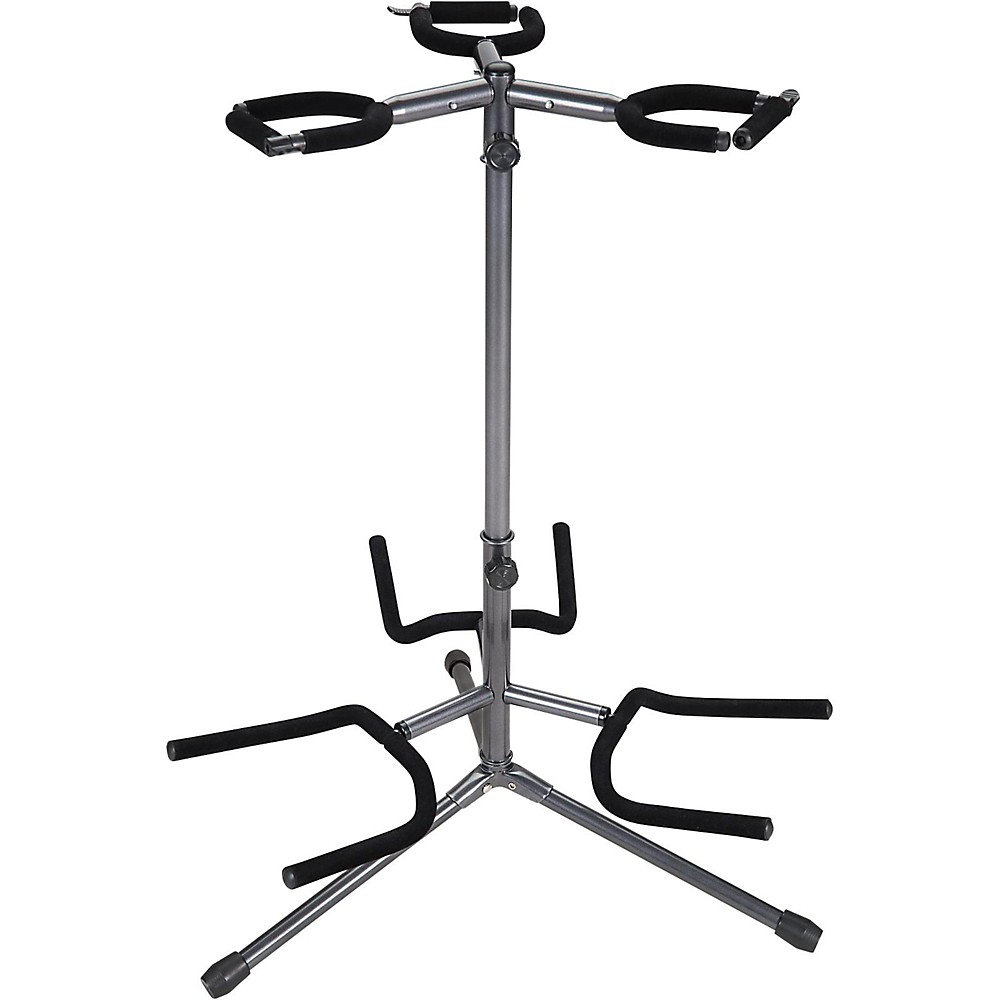 musician's gear triple guitar stand black