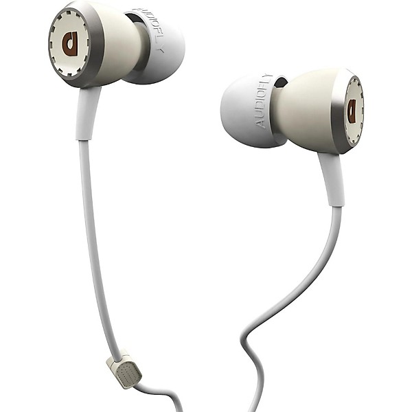 AUDIOFLY AF33C In-Ear Headphone with Mic and Control for smartphones Snare White