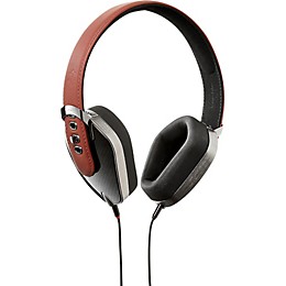Pryma Headphones Leather & Aluminum Headphones Carbon Marsala