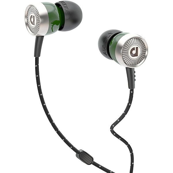AUDIOFLY AF45C In-Ear Headphone with Mic and Control for smartphones Bottle Green
