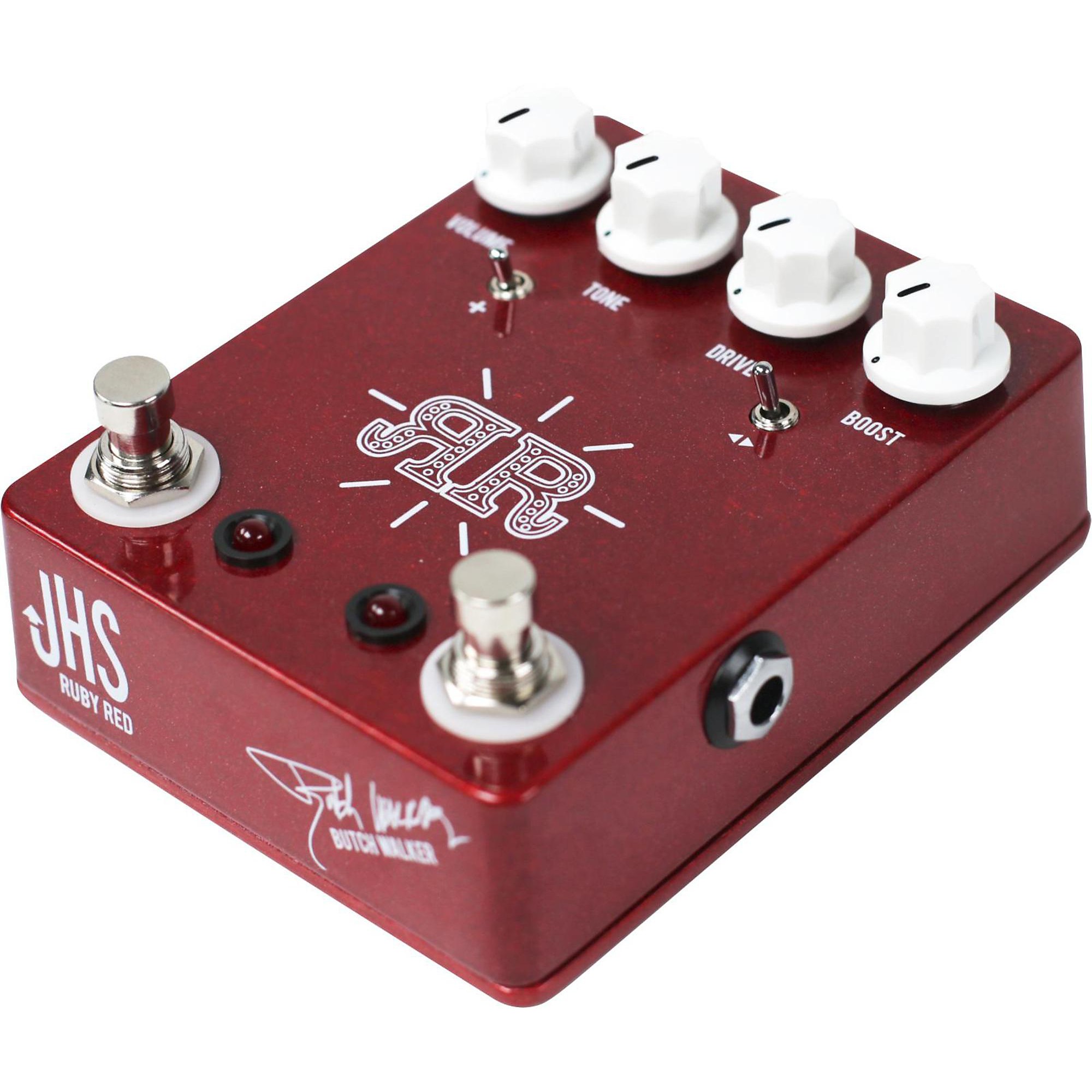 Open Box JHS Pedals Ruby Red 2-in-1 Overdrive Boost Butch