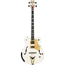 Gretsch Guitars G6136B-TP-AWT Tom Petersson Signature Electric Bass Guitar Aged White