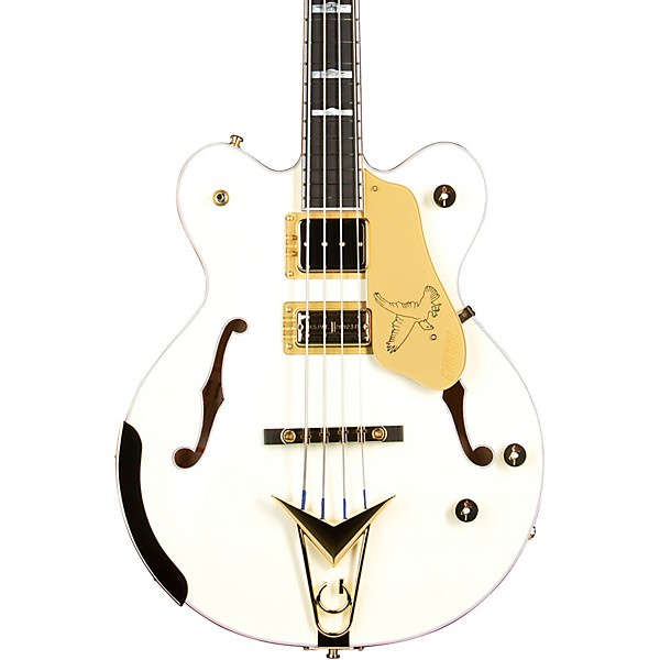 Gretsch Guitars G6136B-TP-AWT Tom Petersson Signature Electric Bass Guitar Aged White