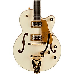 Gretsch Guitars G6112TCB-WF Limited Edition Falcon Center Block Jr. with Bigsby and Gold Hardware Electric Guitar Vintage White