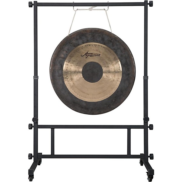 Agazarian Large Gong Stand with Wheels