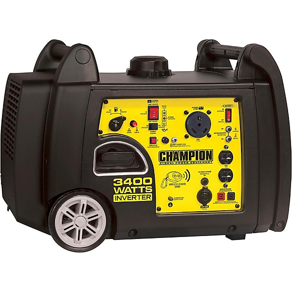 Champion Power Equipment 3100/3400 Watt Portable Gas-Powered Remote Start Inverter Generator