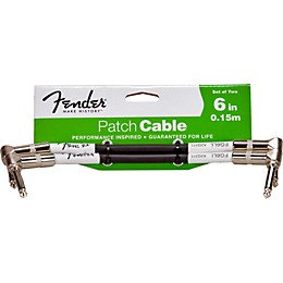 Fender Performance Series 6 in. Instrument Patch Cable (2-Pack)