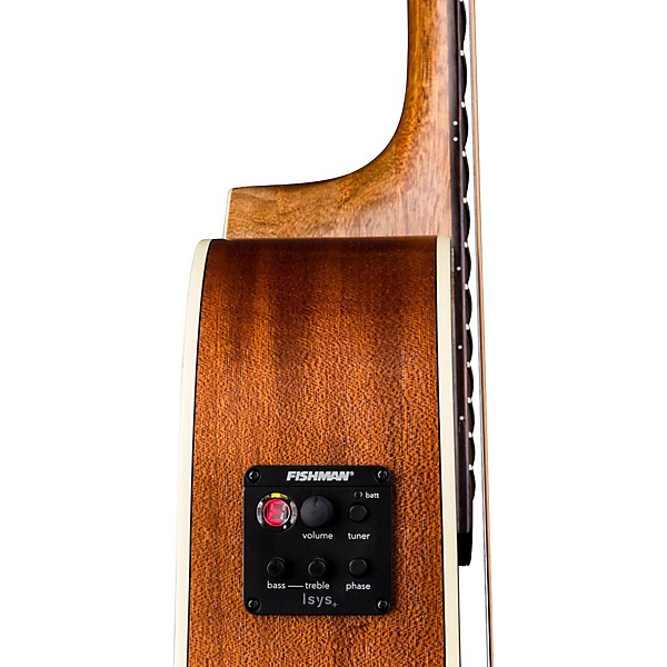 Luna Heartsong Parlor with USB Acoustic-Electric Guitar Natural