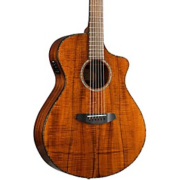 Breedlove Pursuit Exotic Concert CE Koa-Koa Acoustic-Electric Guitar Gloss Natural