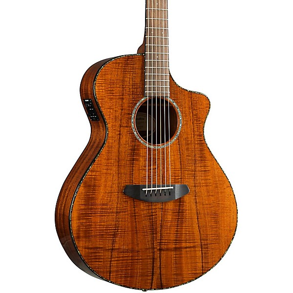 Breedlove Pursuit Exotic Concert CE Koa-Koa Acoustic-Electric Guitar Gloss Natural