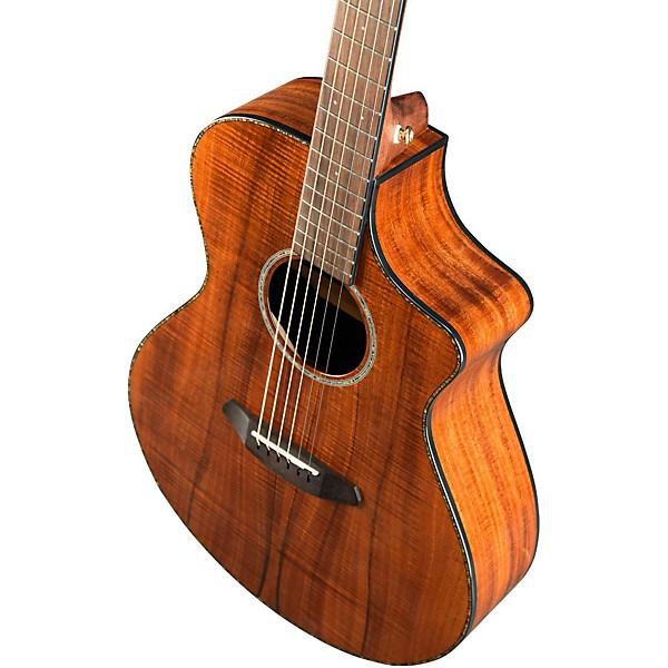 Breedlove Pursuit Exotic Concert CE Koa-Koa Acoustic-Electric Guitar Gloss Natural