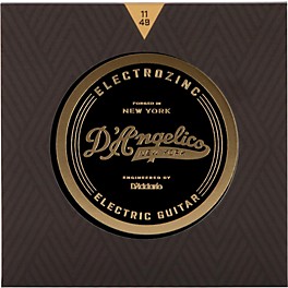 D'Angelico Electrozinc Rock 11-49 Medium Electric Guitar Strings