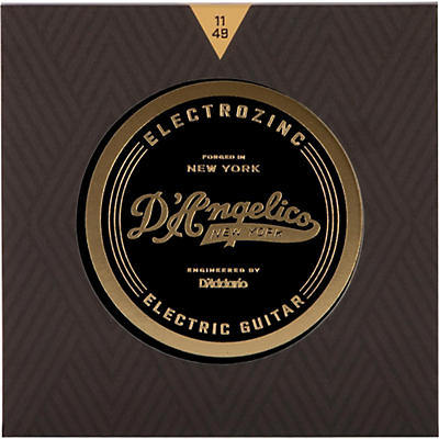 D'angelico Electrozinc Rock 11-49 Medium Electric Guitar Strings for sale