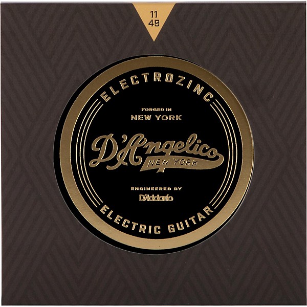 D'Angelico Electrozinc Rock 11-49 Medium Electric Guitar Strings