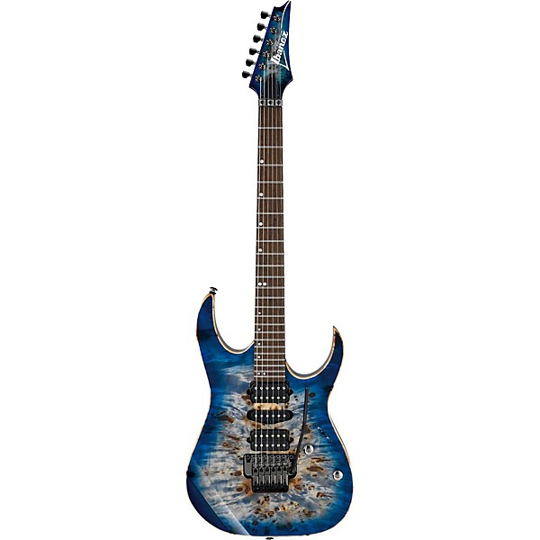 Open Box Ibanez RG Premium RG1070PBZ Electric Guitar Level 2 Cerulean Blue Burst 190839185518