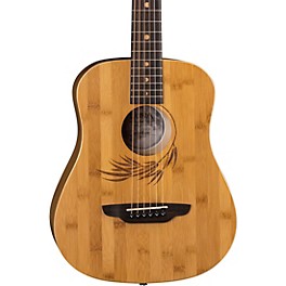 Luna Safari Bamboo 3/4 Satin Natural Acoustic Guitar Natural