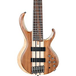 Ibanez BTB746 6-String Electric Bass Guitar Low Gloss Natural