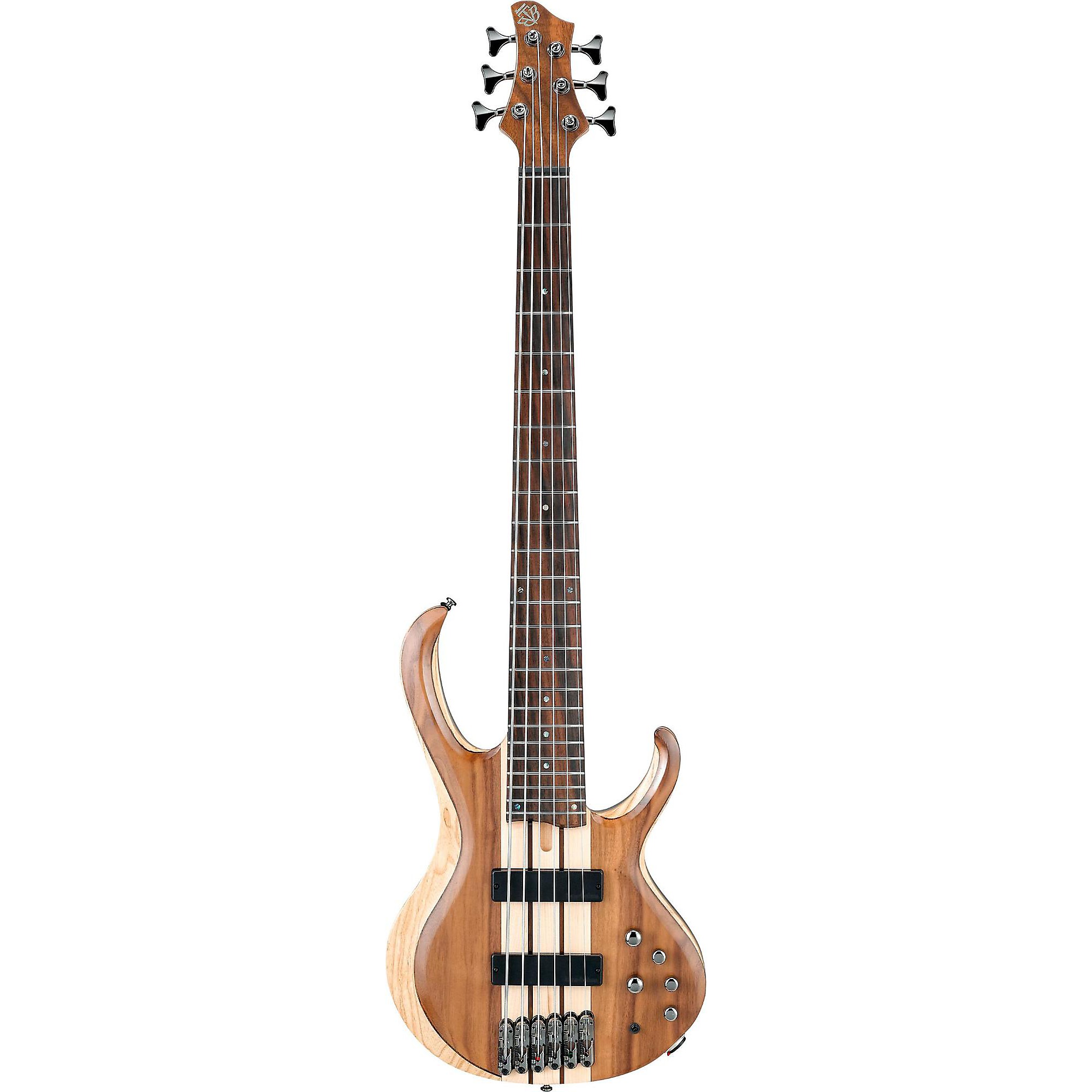 Ibanez BTB746 6-String Electric Bass Guitar Low Gloss Natural