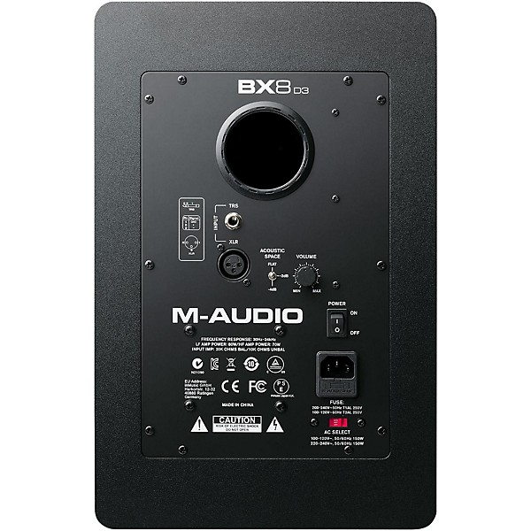 M-Audio BX8 D3 Crimson Powered Studio Reference Monitor