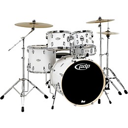 PDP by DW Mainstage 5-Piece Drum Set w/Hardware and Paiste Cymbals White