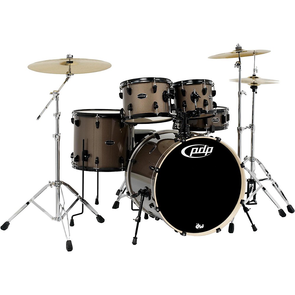 UPC 647139425672 product image for Pdp Mainstage 5-Piece Drum Set W/Hardware And Paiste Cymbals Bronze Metallic | upcitemdb.com