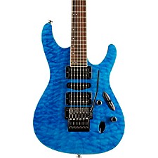 Ibanez MM1 Martin Miller Signature Electric Guitar Transparent Aqua Blue |  Guitar Center