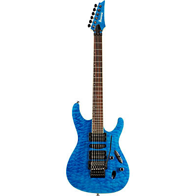 Ibanez S Prestige S6570q 6 String Electric Guitar Natural Blue for sale
