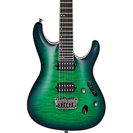 Ibanez S Prestige S6521Q Electric Guitar Surreal Blue Burst Gloss