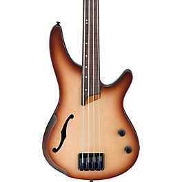 Ibanez Bass Workshop SRH500F Fretless Electric Bass Flat Natural Browned Burst