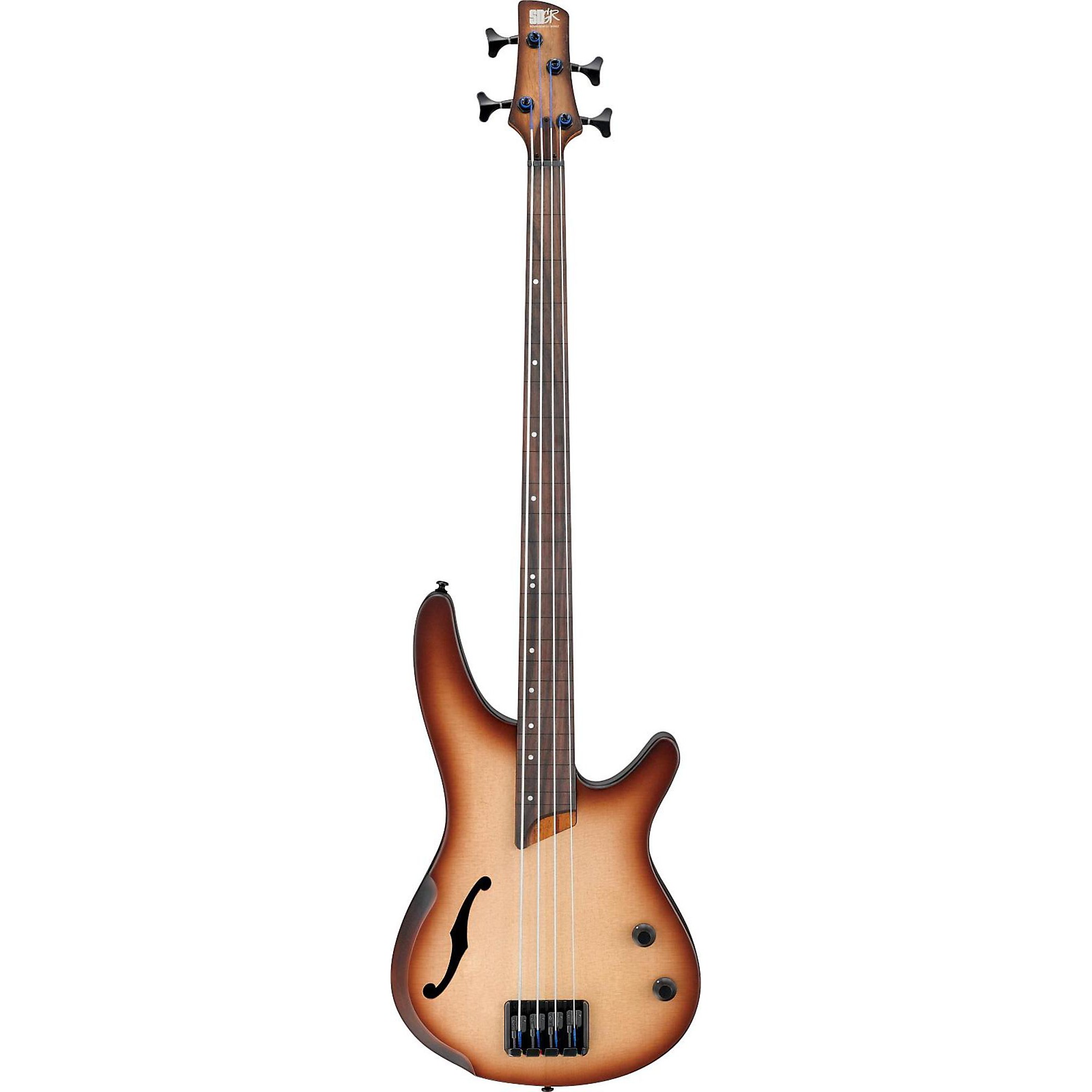 Ibanez Bass Workshop SRH500F Fretless Electric Bass Flat Natural Browned  Burst | Guitar Center, image size:2000x2000