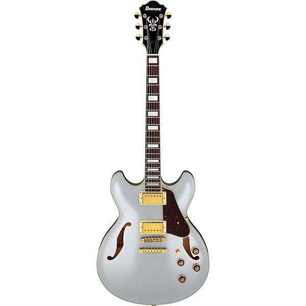 Ibanez Artcore AS73G Semi-Hollow Electric Guitar Moonstone Silver Flat