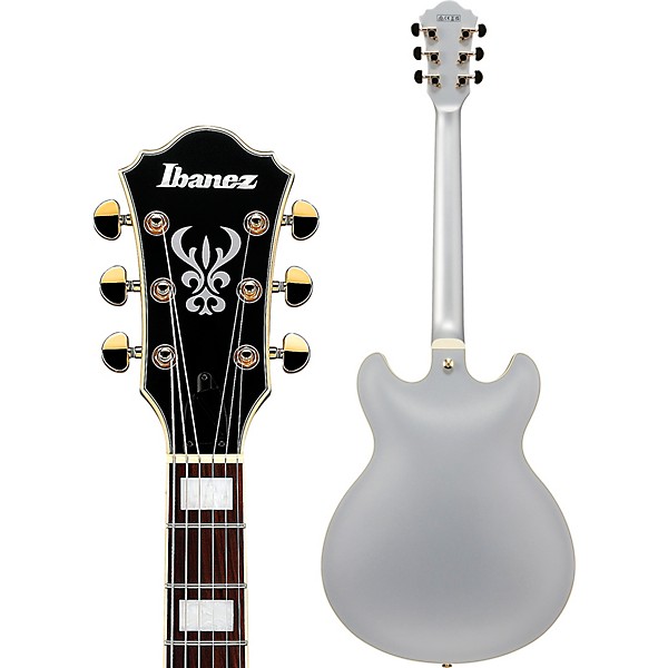 Ibanez Artcore AS73G Semi-Hollow Electric Guitar Moonstone Silver Flat