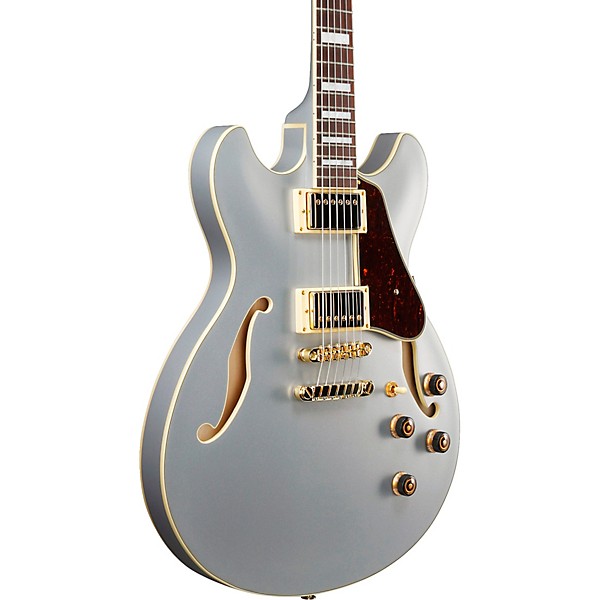 Ibanez Artcore AS73G Semi-Hollow Electric Guitar Moonstone Silver Flat