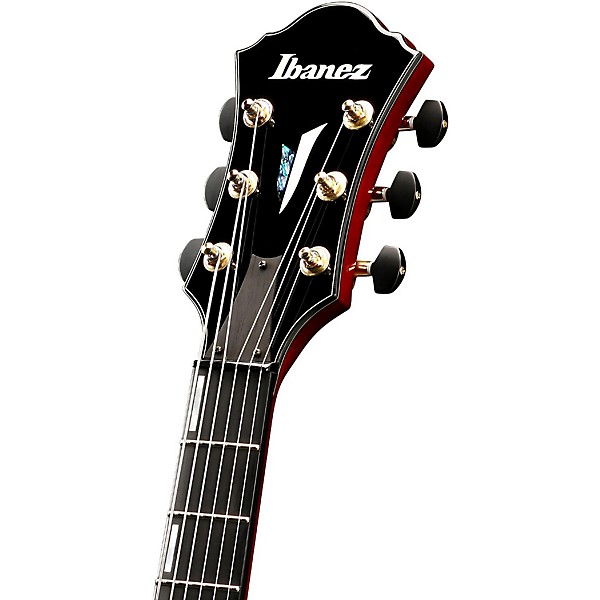 Open Box Ibanez AFC Contemporary Archtop Electric Guitar Level 2 Sunrise Red 190839183132