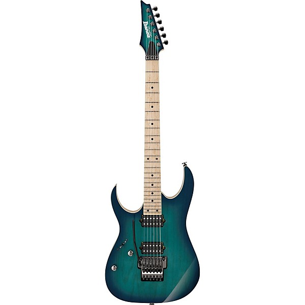 Ibanez RG Prestige RG652AHML Left-Handed Electric Guitar Nebula Green Burst