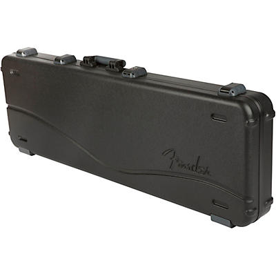 Fender Deluxe Molded Abs Left-Handed P/J Bass Guitar Case Black Gray/Silver for sale