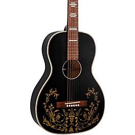 Recording King RPS-7G Dirty 30's Series 7 Single 0 Decal Guitar Matte Black