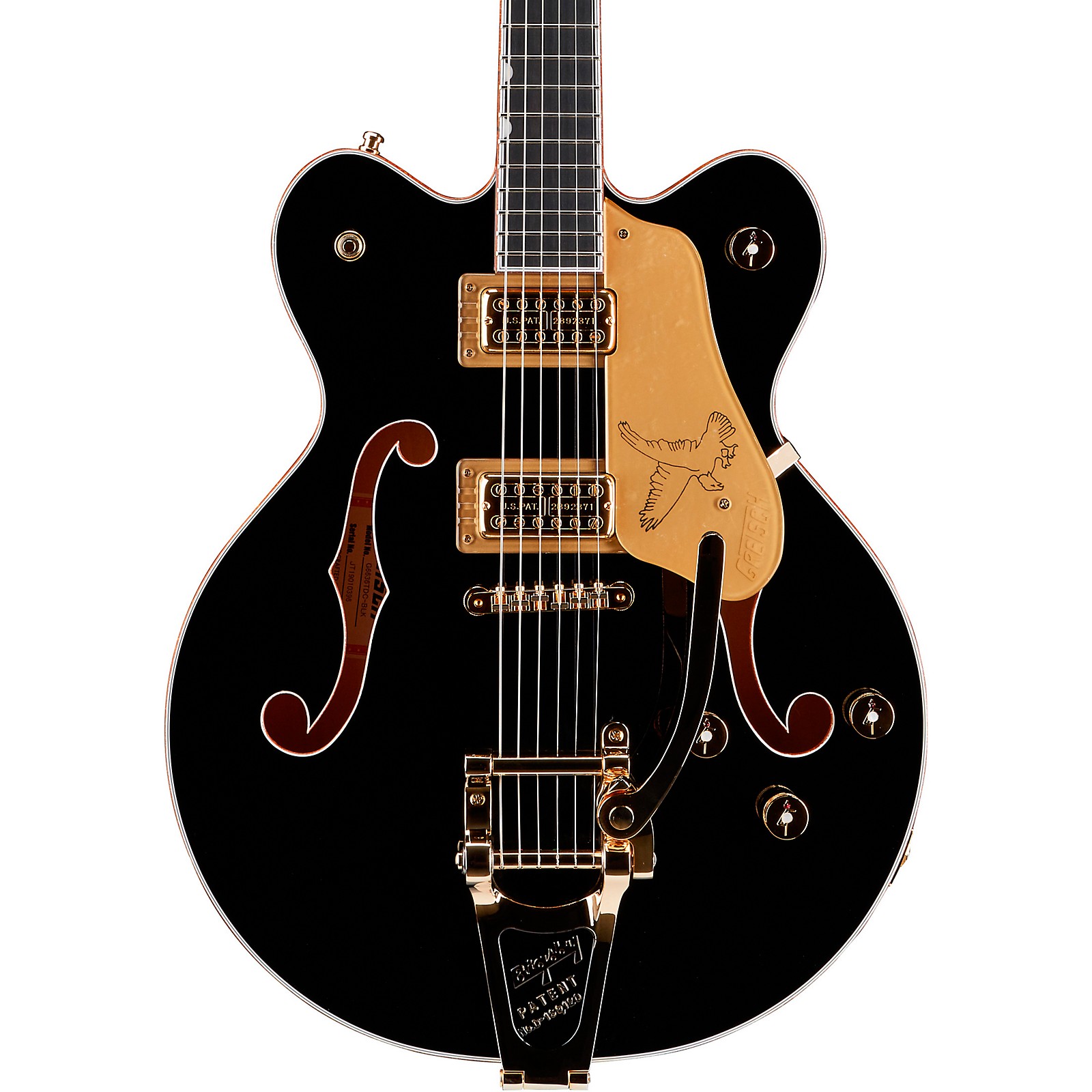 Gretsch Guitars G6636T Players Edition Falcon Center Block Bigsby  Semi-Hollow Electric Guitar Black